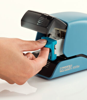 Rapid electro-nietmachine Supreme 5025e, blauw/grijs