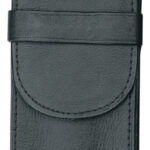 Alassio etui voor schrijfgerei, voor 3 pennen, zwart