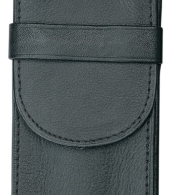 Alassio etui voor schrijfgerei, voor 3 pennen, zwart