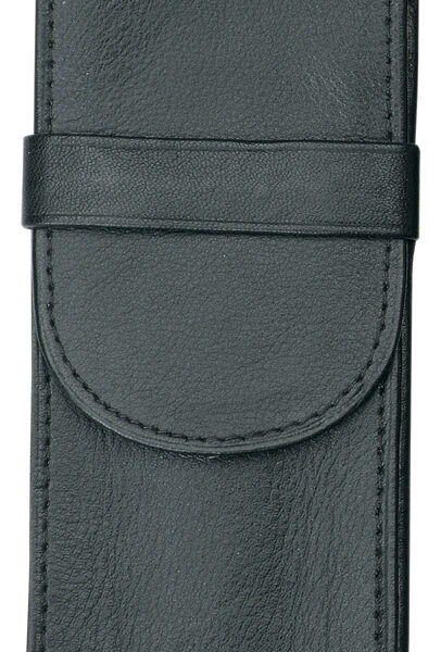 Alassio etui voor schrijfgerei, voor 3 pennen, zwart