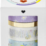 Folia decoratieve plakband washiband hotfoil bijen, set van 4