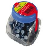 Inktpatronen in glazen pot, koningsblauw