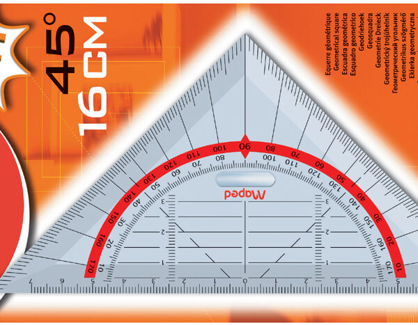 Maped geodriehoek Technic, hypothenusa: 160 mm
