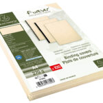 EXACOMPTA schutbladen / dekbladen FOREVER, A4, ivoor, met leerstructuur