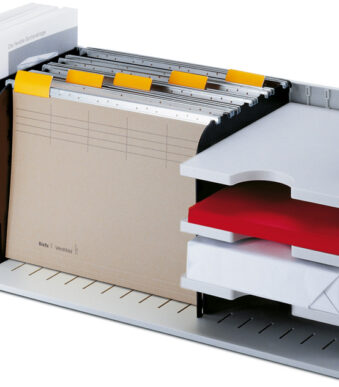 styro archiefsysteem-basiseenheid styrorac, zwart/grijs