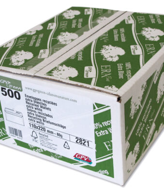 GPV envelop´ERAPure´ EA5/6, 110x220 mm, 80 g/m2, z. venster, zelfkl., 500 st.