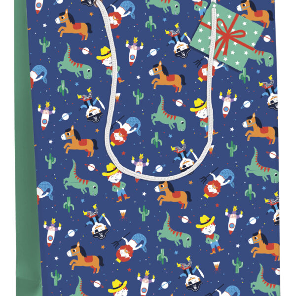 Clairefontaine geschenktas 'Hero's blauw', middel