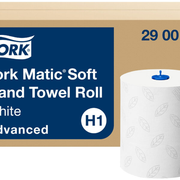 TORK Matic rol handdoekpapier, 2-laags, wit/grijs, 150 m