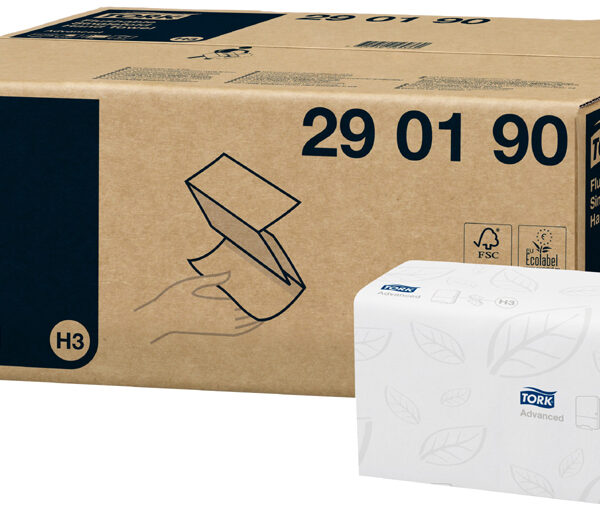 Tork Handdoekenpapier, 230 x 230 mm, wit, Z-vouw