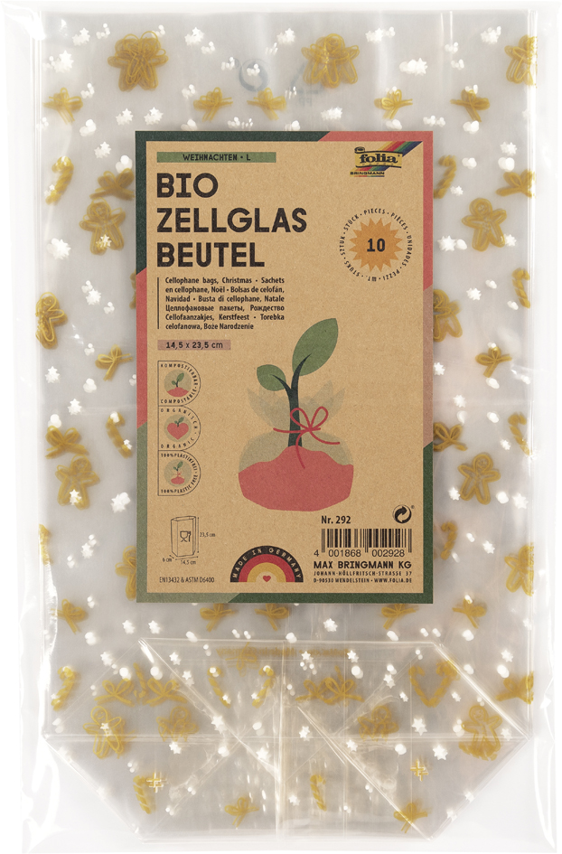 Cellofaanzakjes voor kerst, 145 x 235 mm. Cellofaanzakjes voor kerst, 145 x 235 mm.