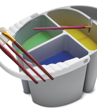 deflecto multi-functionele-verfemmer met penseelhouder, grijs