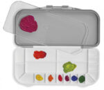 deflecto verfpalet met deksel, grijs / wit