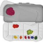 deflecto verfpalet met deksel, grijs / wit