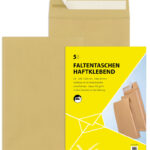 Verzendenvelope C4, zonder venster, bruin