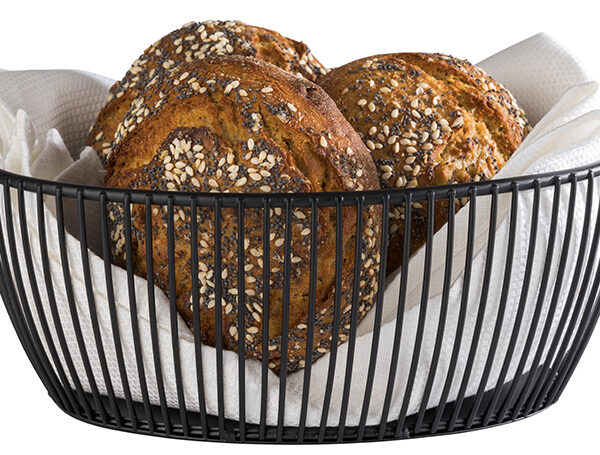 APS - Brood- en fruitschaal - Ovaal - 200 x 150 mm - Kleur: Zwart