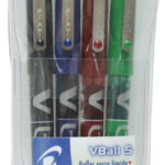 PILOT rollerbalpen VBALL VB 5, etui van 4, 0,3 mm
