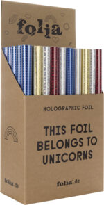 Holografische zelfklevende folie, 400 x 1000 mm, displaymodel