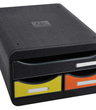 EXACOMPTA schuifladenbox SMALL-BOX, 3 lades, harlekijn