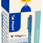 PILOT fineliner V Sign Pen, VALUE PACK, blauw