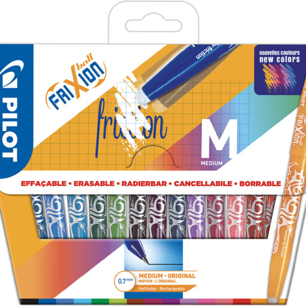 PILOT rollerball FRIXION BALL 07, 15 stuks in kartonnen doosje
