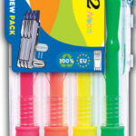 PILOT gelpen G2 07 Neon Set2Go, 0,32 mm, 4 stuks in etui