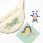 Diamantbordurij Set Skateboard