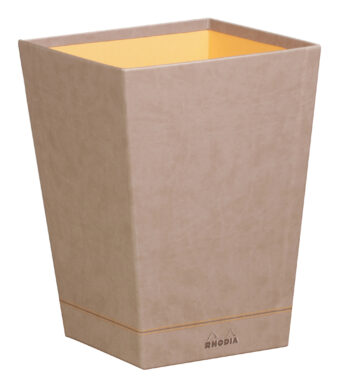 Rhodia prullenbak, taupe