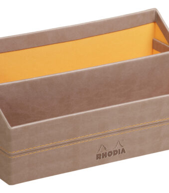 Documenthouder Rhodiarama, 2 vakken, taupe