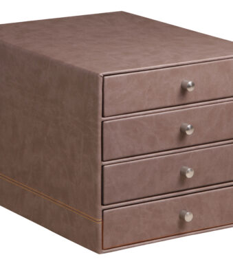 Rhodia ladebak, 4 laden, chocoladebruin.