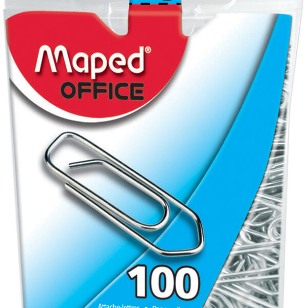 Maped paperclips, verzinkt, 25 mm, spits, 100 st.