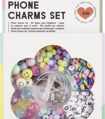Kralensieraden telefoon regenboogkleurensmiley, 349 stuks