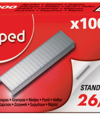 Maped nietjes 26/6, verzinkt, kleinverpakking