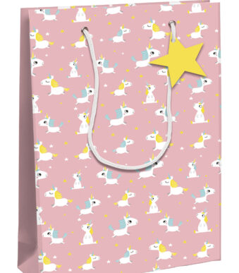 Clairefontaine geschenktas 'Eenhoornen', middel