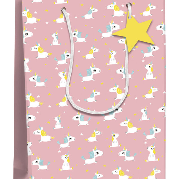 Clairefontaine geschenktas 'Eenhoornen', middel