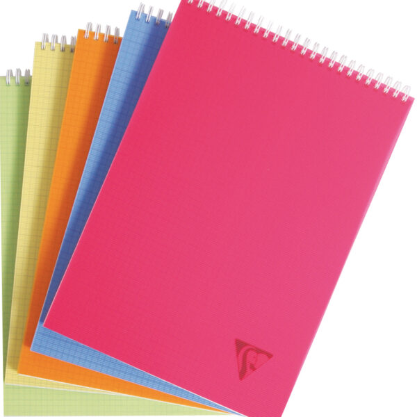 Clairefontaine spiraal-notitieblok LINICOLOR, DIN A4, geruit