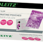 LEITZ lamineerhoes, 54 x 86 mm, 250 mic, 100 st.