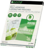 LEITZ lamineerhoes, DIN A4, zelfklevend, 160 mic, 100 st.