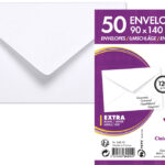 Clairefontaine visitekaart-enveloppen, 90 x 140 mm, wit