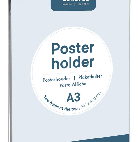 EUROPEL posterhouder, DIN A3 staand, transparant