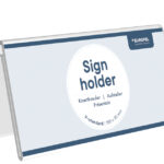 EUROPEL tafel-naambordje, 150 x 70 mm, dakvorm