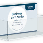 EUROPEL visitekaarthouder, 1 vak, transparant
