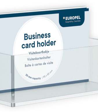 EUROPEL visitekaarthouder, 1 vak, transparant