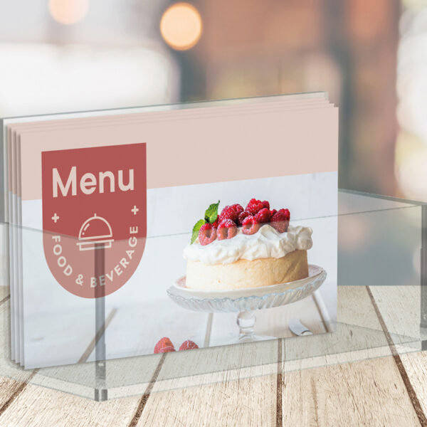 EUROPEL visitekaarthouder, 1 vak, transparant