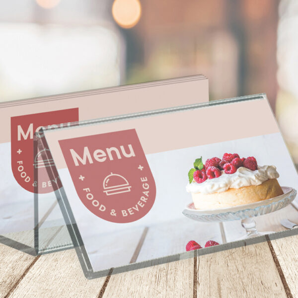 EUROPEL visitekaarthouder, 1 vak, transparant