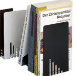 MAUL boekensteun (H)140 x (D)140 x (B)85 mm, zwart