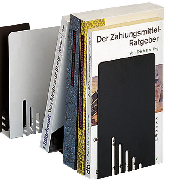 MAUL boekensteun (H)140 x (D)140 x (B)85 mm, zwart