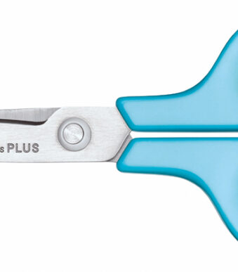 PLUS JAPAN universele schaar FITCUT CURVE, lengte: 175 mm, blauw