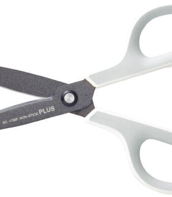 PLUS JAPAN universele schaar FITCUT CURVE Fluor, grijs/wit