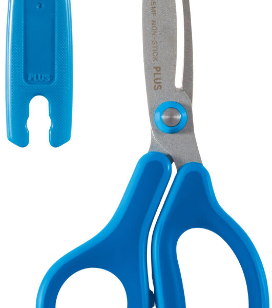 PLUS JAPAN kinder-knutselschaar FITCUTCURVE KIDS, rond, blauw