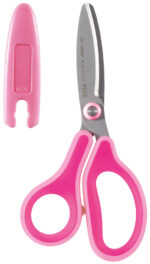 PLUS JAPAN kinder-knutselschaar FITCUTCURVE KIDS, rond, rose